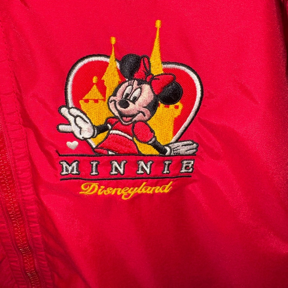 Disney Minnie Mouse varsity|Bomber jacket |lined|full zip|hood| nwot#Disneyland